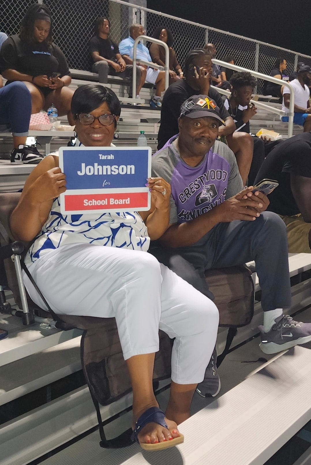 CHS fan base cheering at the Crestwood High School football game